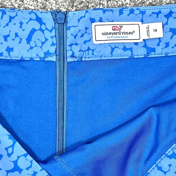 Vineyard Vines Skort Womens 14 (36") Blue Abstract Print Golf Tennis Pickleball - Picture 9 of 15